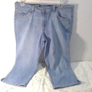 Jordache Skinny Crop Denim Capri Pants Size 16